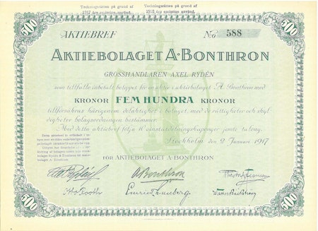 Bonthron AB A. 1917