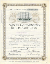 Svenska Landtmännens Rederi AB 1000 kr
