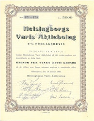 Helsingborgs Varfs AB, 6 % Förlagsbevis