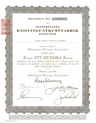 Knislinge Strumpfabrik, AB, 1964