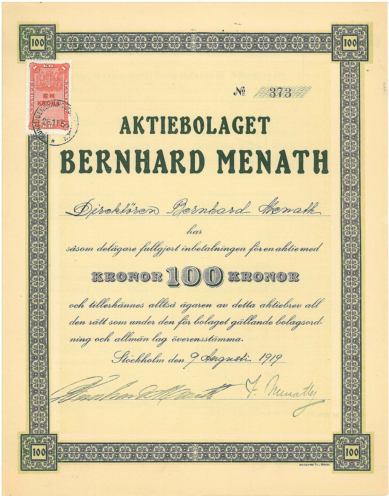 Bernhard Menath AB