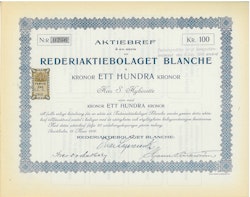 Rederi AB Blanche, 1916