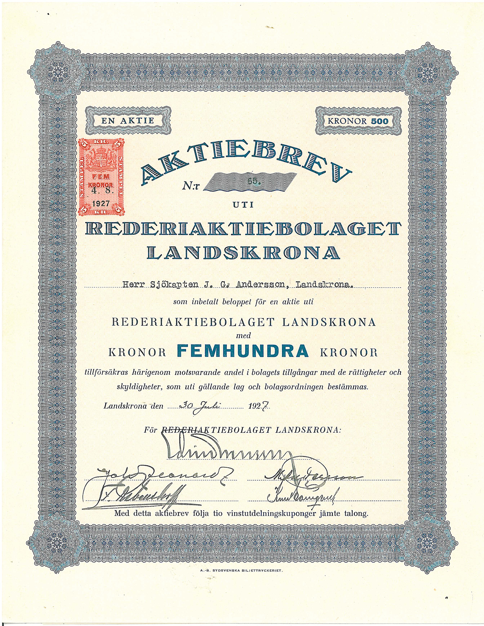 Rederi AB Landskrona