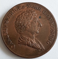 Karl XIV Johan 1 Skilling Banco 1839