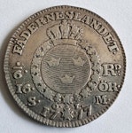 Gustav III 1/6 Riksdaler 1777