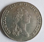 Gustav III 1/6 Riksdaler 1783
