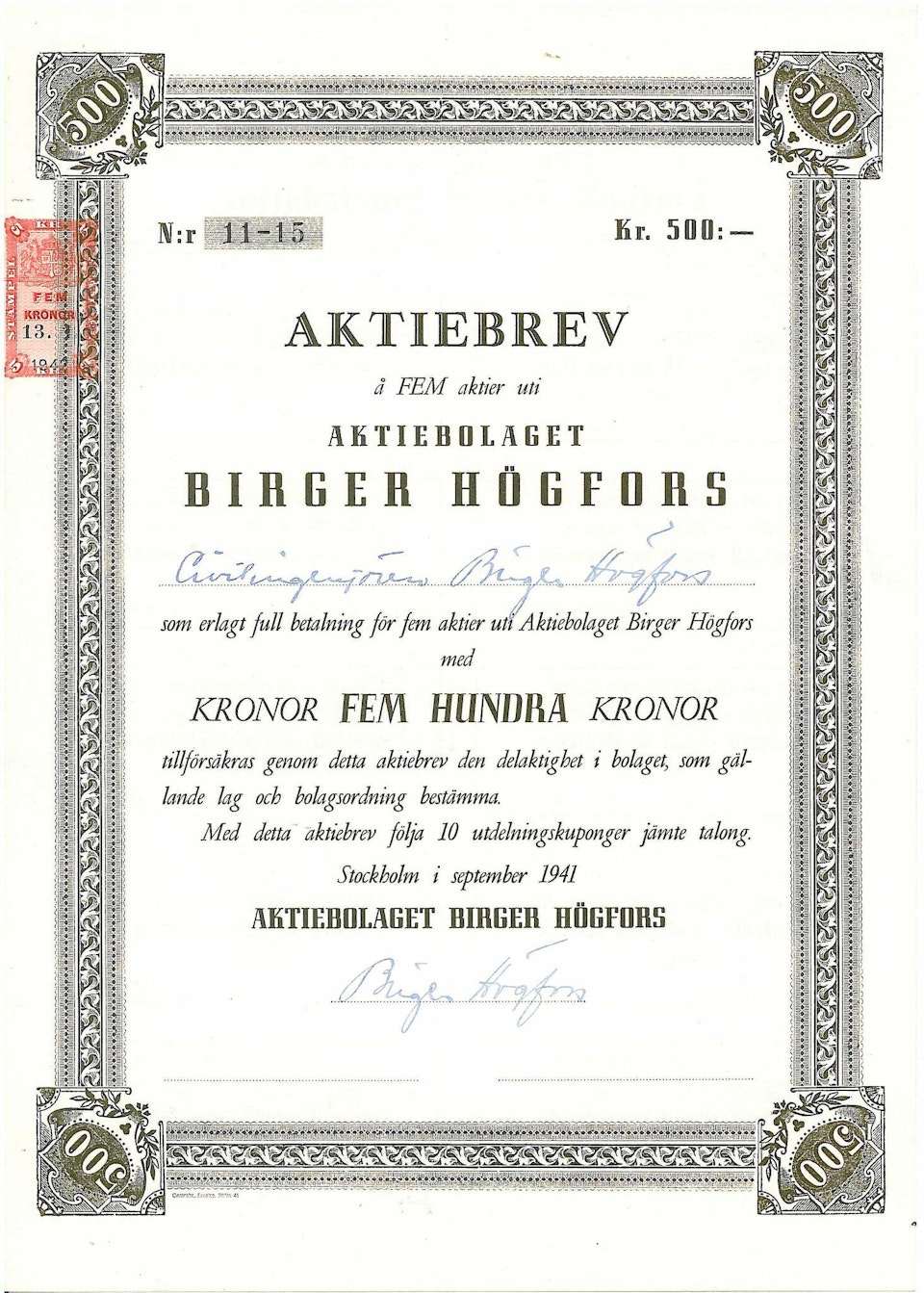 Birger Högfors AB