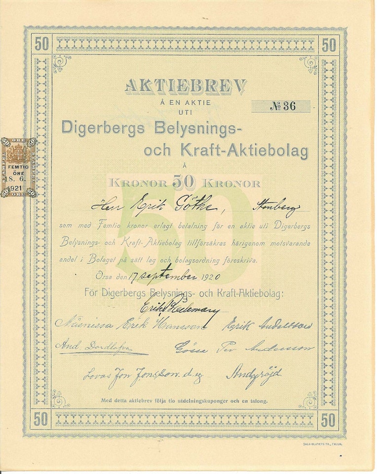 Digerbergs Belysnings och Kraft AB