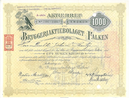 Bryggeri AB Falken, 1919