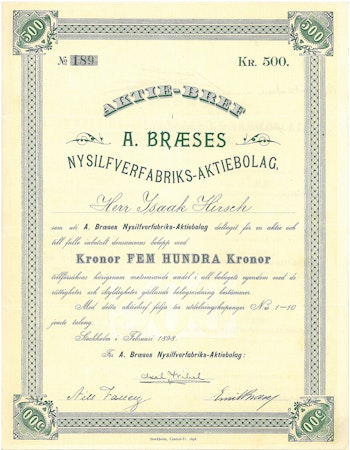 A. Bræses Nysifverfabriks AB