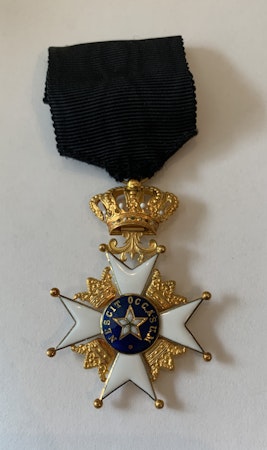 Nordstjärneorden guld Riddartecken