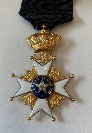 Nordstjärneorden guld Riddartecken