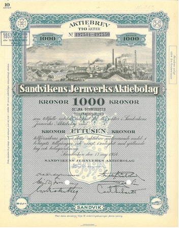 Sandvikens Jernverks AB, 1954