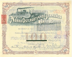 Norra Östergötlands Järnvägs AB, 100 kr, 1920