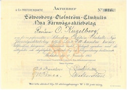 Sölvesborg-Olofström-Elmhults Nya Järnvägen, 100 kr, 1903
