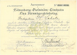 Sölvesborg-Olofström-Elmhults Nya Järnvägen, 1 000 kr, 1903