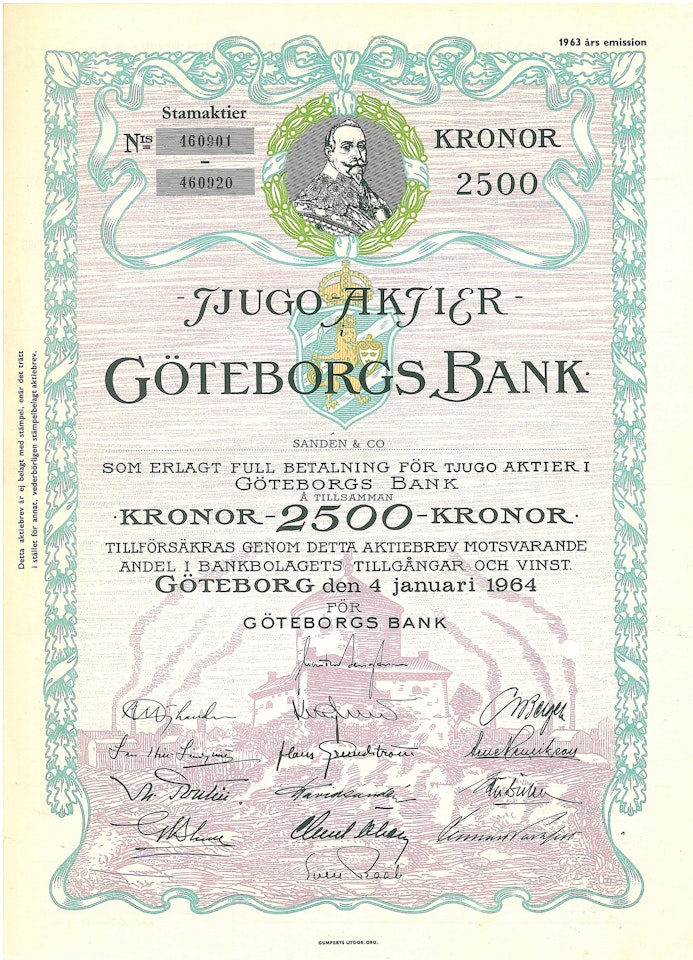 Göteborgs Bank, 1964