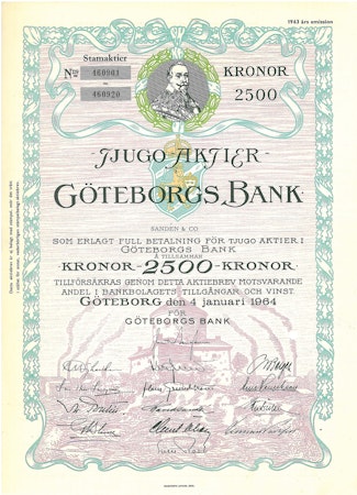 Göteborgs Bank, 1964