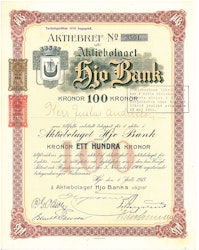 Hjo Bank, AB, 100 kr