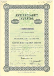 Investor, AB 1000 kr