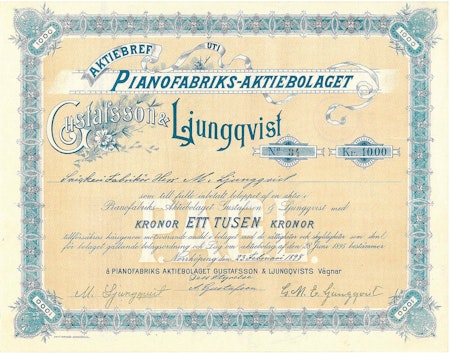 Pianofabriks AB Gustafrsson & Ljungqvist