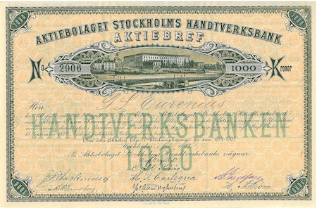 Stockholms Handtverksbank, AB