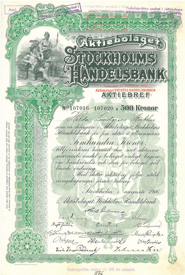 Stockholms Handelsbanken 1916