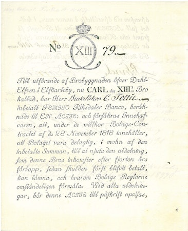 Carl den XIIIs Bro 1818