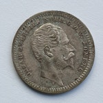 Oscar I, 25 Öre 1856