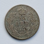 Oscar I, 25 Öre 1856