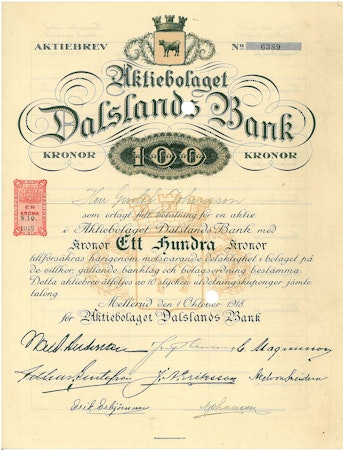 Dalslands Bank, AB