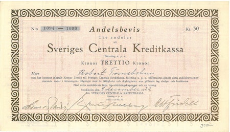 Sveriges Centrala Kreditkassa