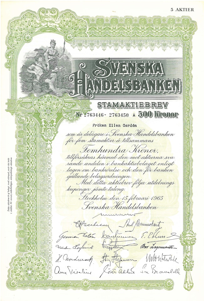 Svenska Handelsbanken 1965