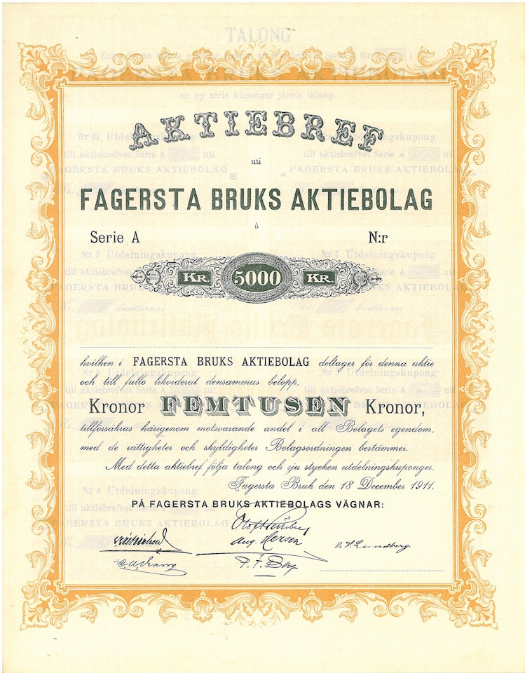 Fagersta Bruk 1911