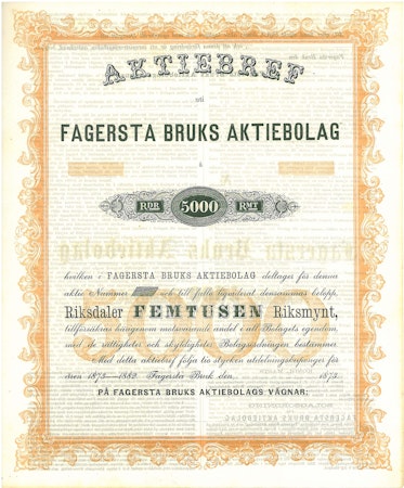 Fagersta Bruk AB, 1873