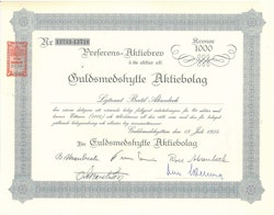 Guldsmedshytte AB, 1954, 1000
