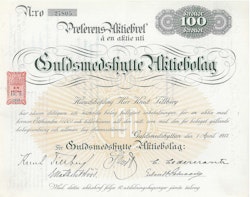 Guldsmedshytte AB, 1917, 100 kr