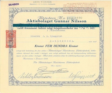 Gunnar Nilsson, AB