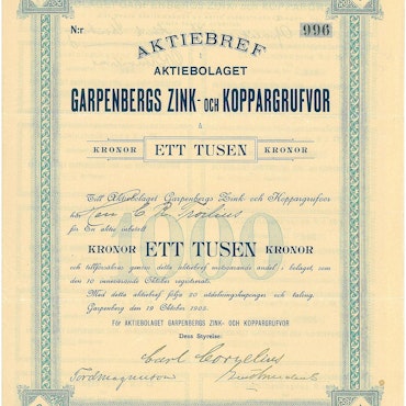 Garpenberg Zink och Koppargrufvor, AB