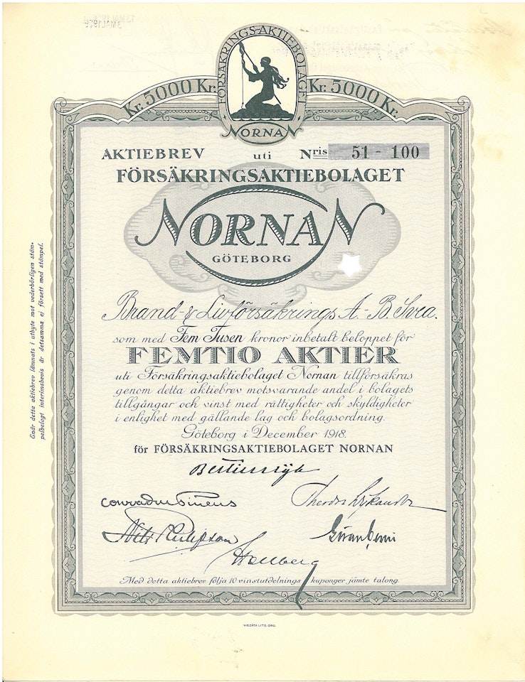 Försäkrings AB Nornan, 1918