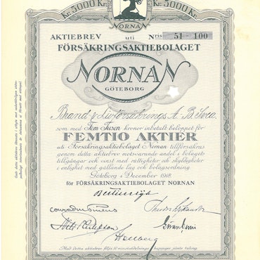Försäkrings AB Nornan, 1918