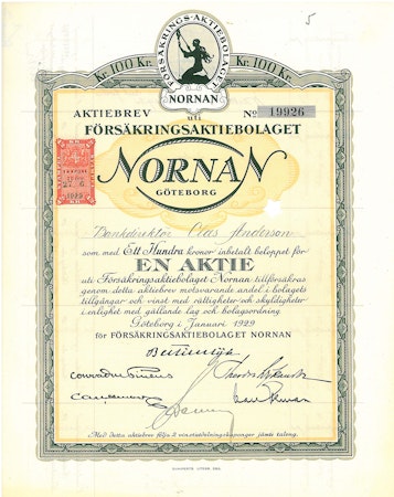 Försäkrings AB Nornan, 100 kr