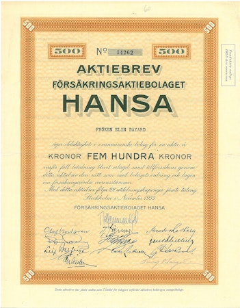 Försäkrings AB Hansa