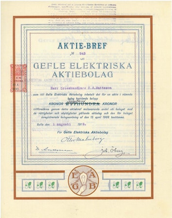 Gefle Elektriska AB, 25 kr