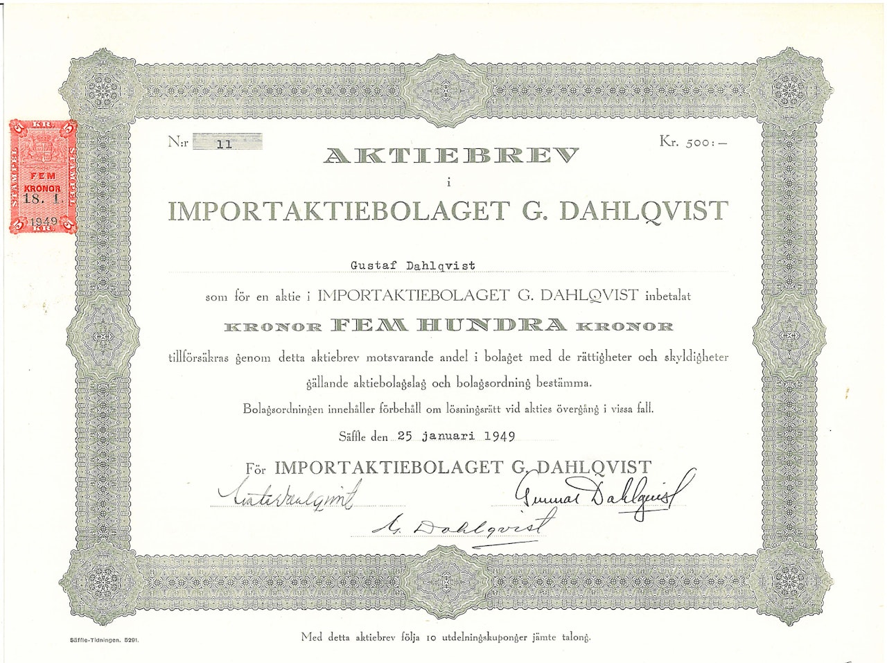 Import AB G. Dahlqvist