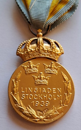 Medalj, Lingiaden Stockholm 1939