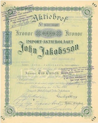 Import AB John Jakobsson, 10.000 kr