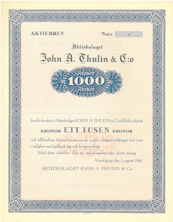 John A. Thulin & Co. AB