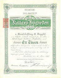 Kallaxö-Högheden, AB, 1000 kr