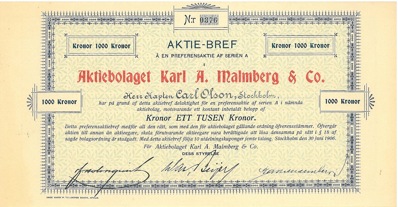 Karl A. Malmberg & Co, AB